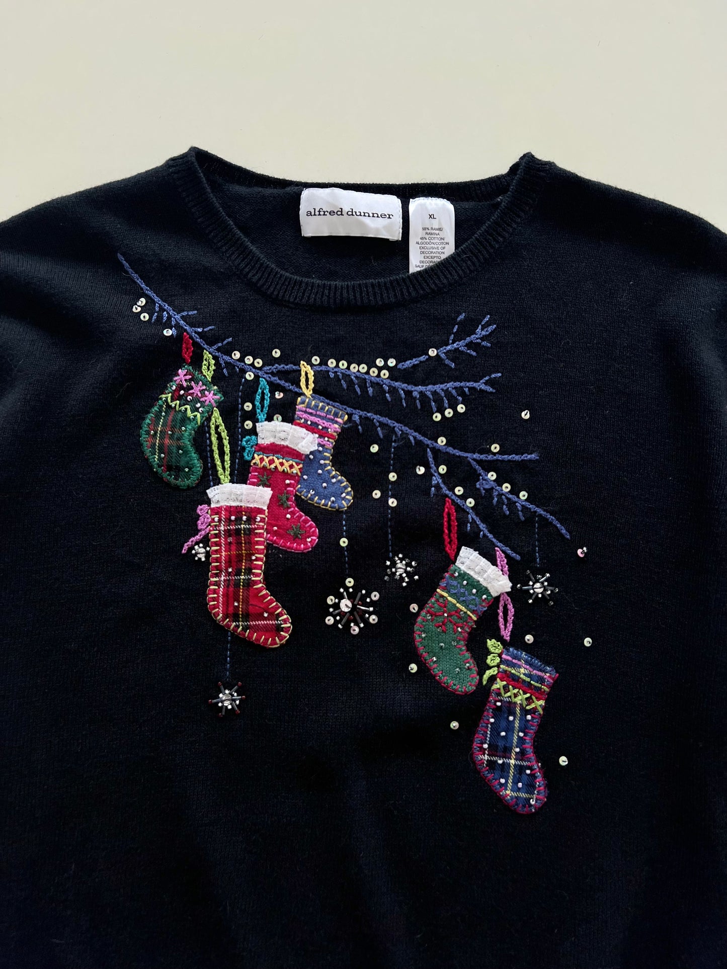 Alfred Dunner Christmas Sweater-Bust 50