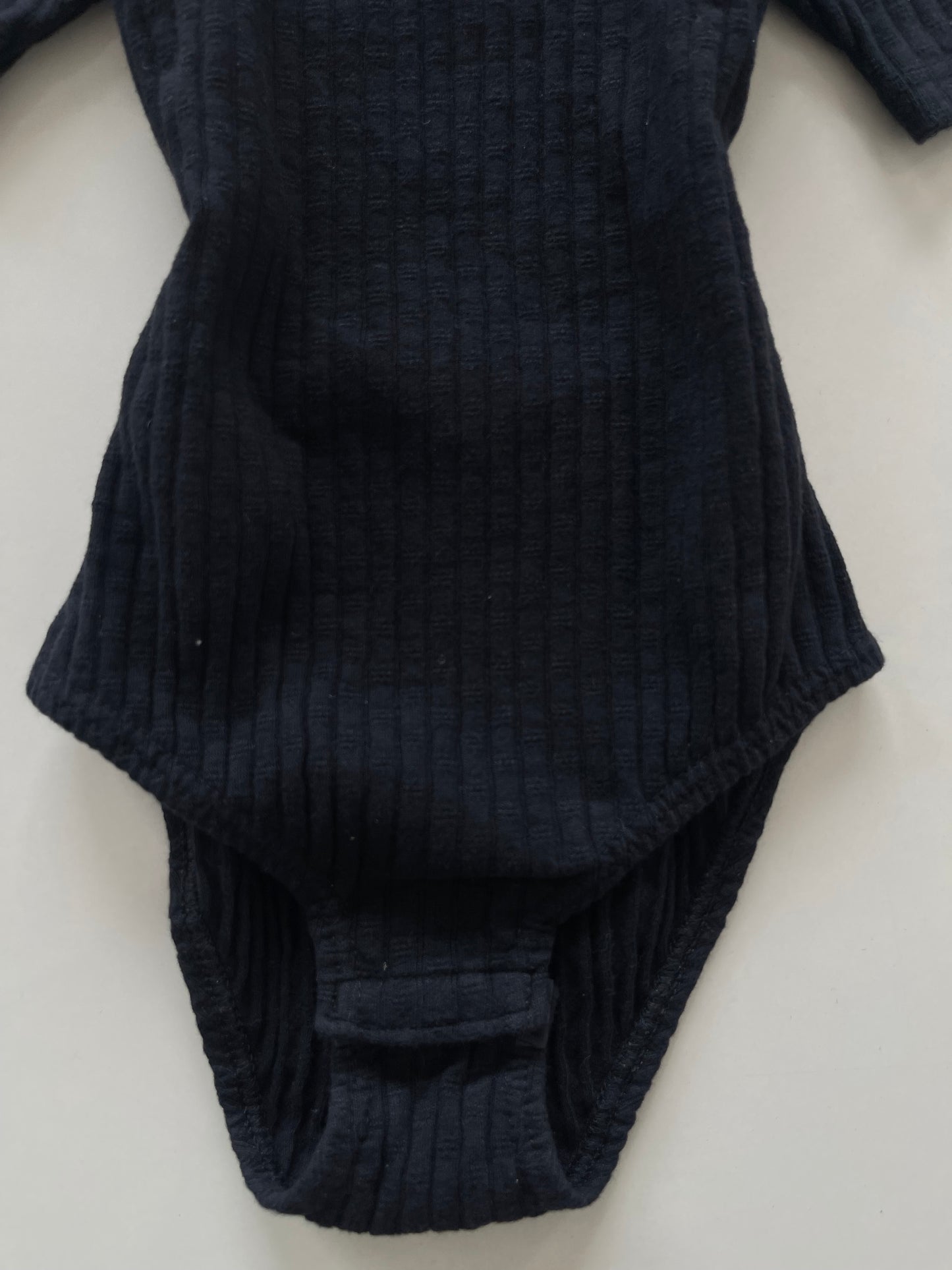 Waffle Black Bodysuit-Bust 24 to 28