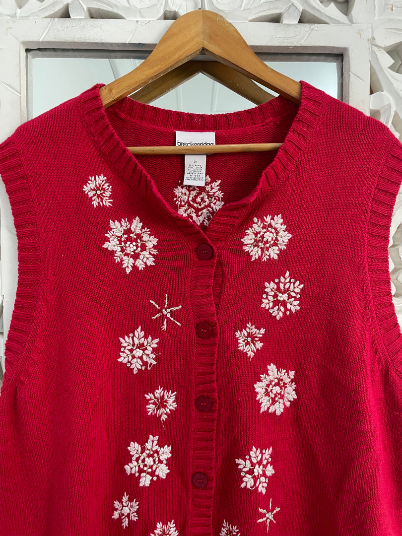 Breckenridge Christmas Sweater Vest-Bust 42