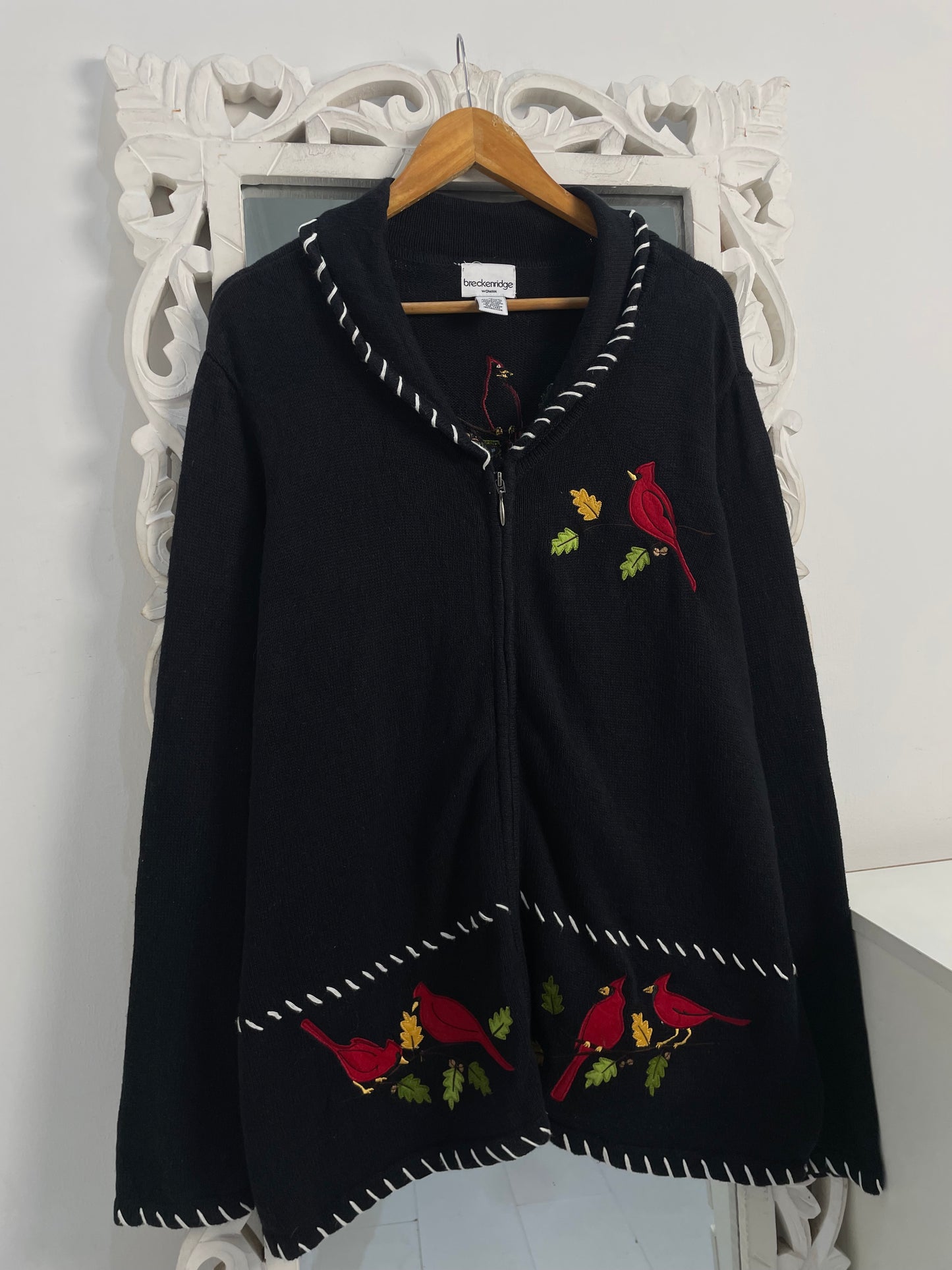 Breckenridge Embroidered Vintage Sweater-Bust 50