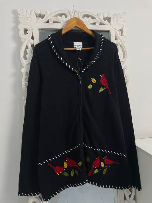 Breckenridge Embroidered Vintage Sweater-Bust 50