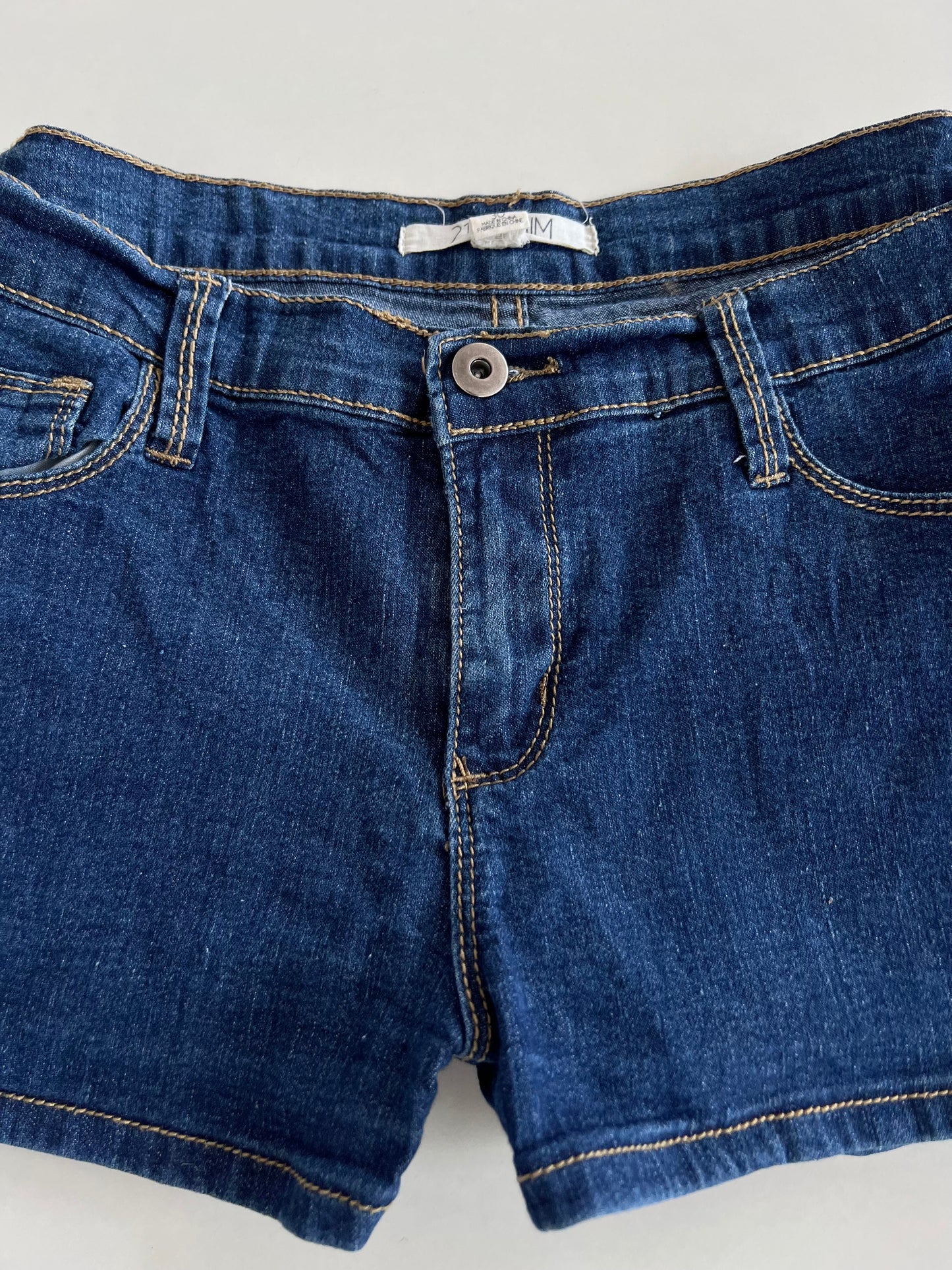 21Denim Mini Shorts-Waist 34