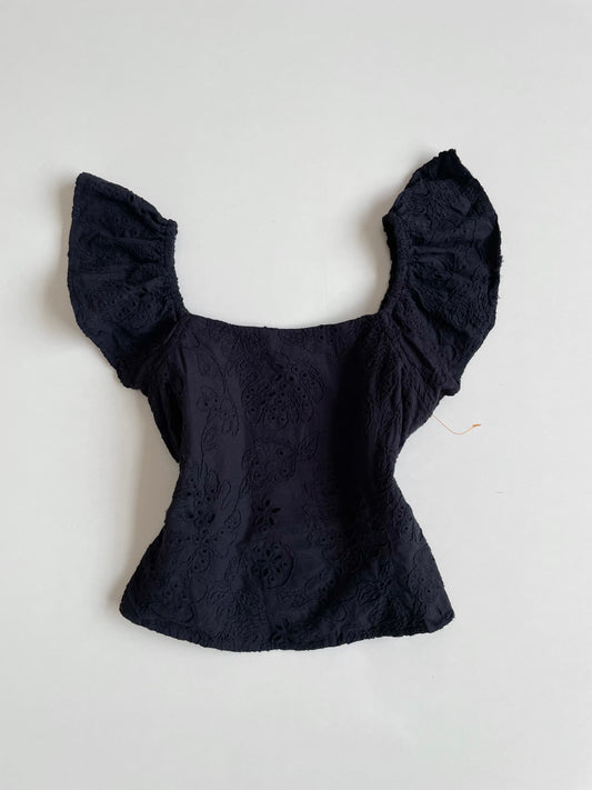 Sofia Eyelet Vintage Top-Bust 30 to 32