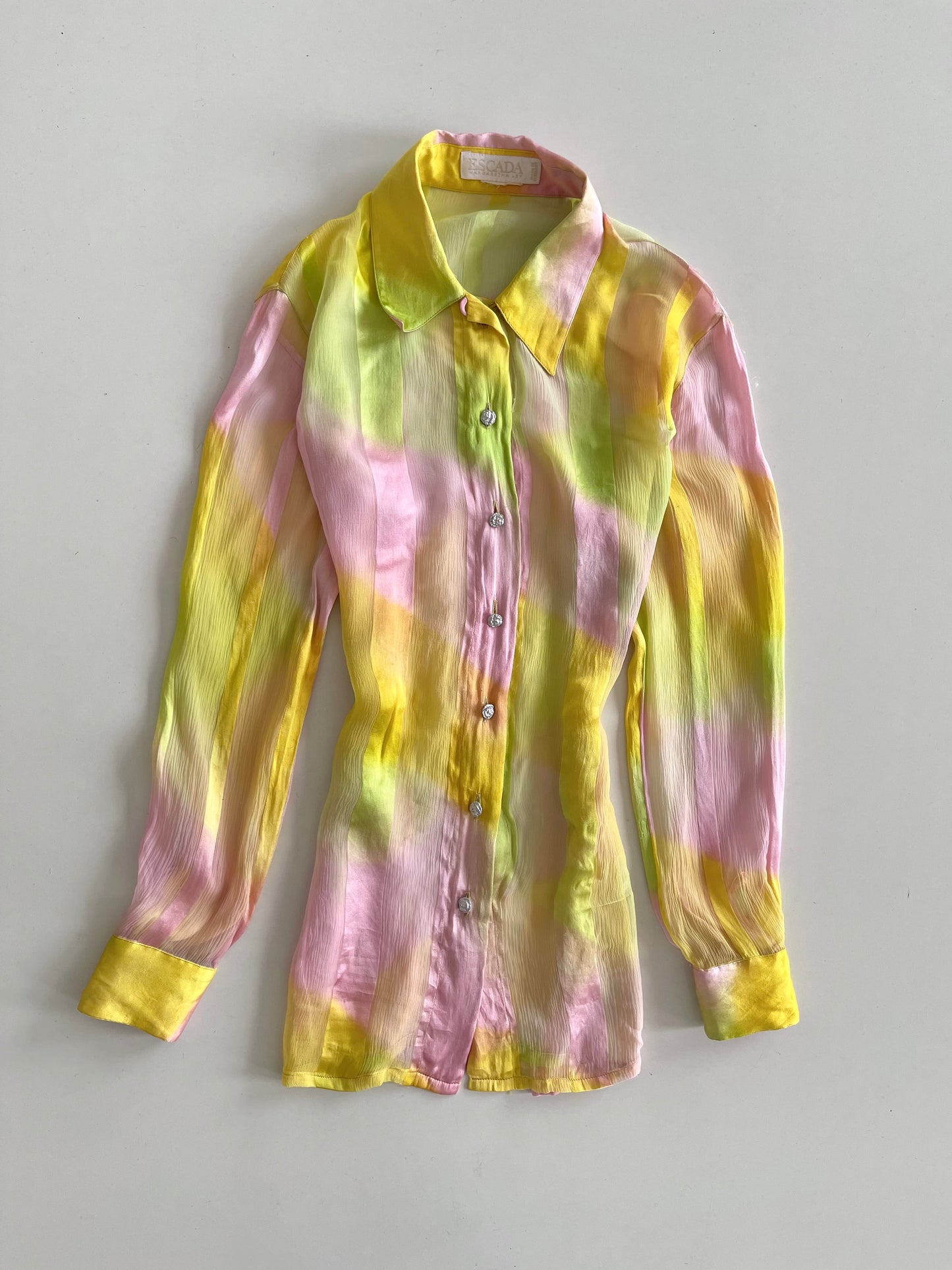 Escada 100% Silk Shirt-Bust 40