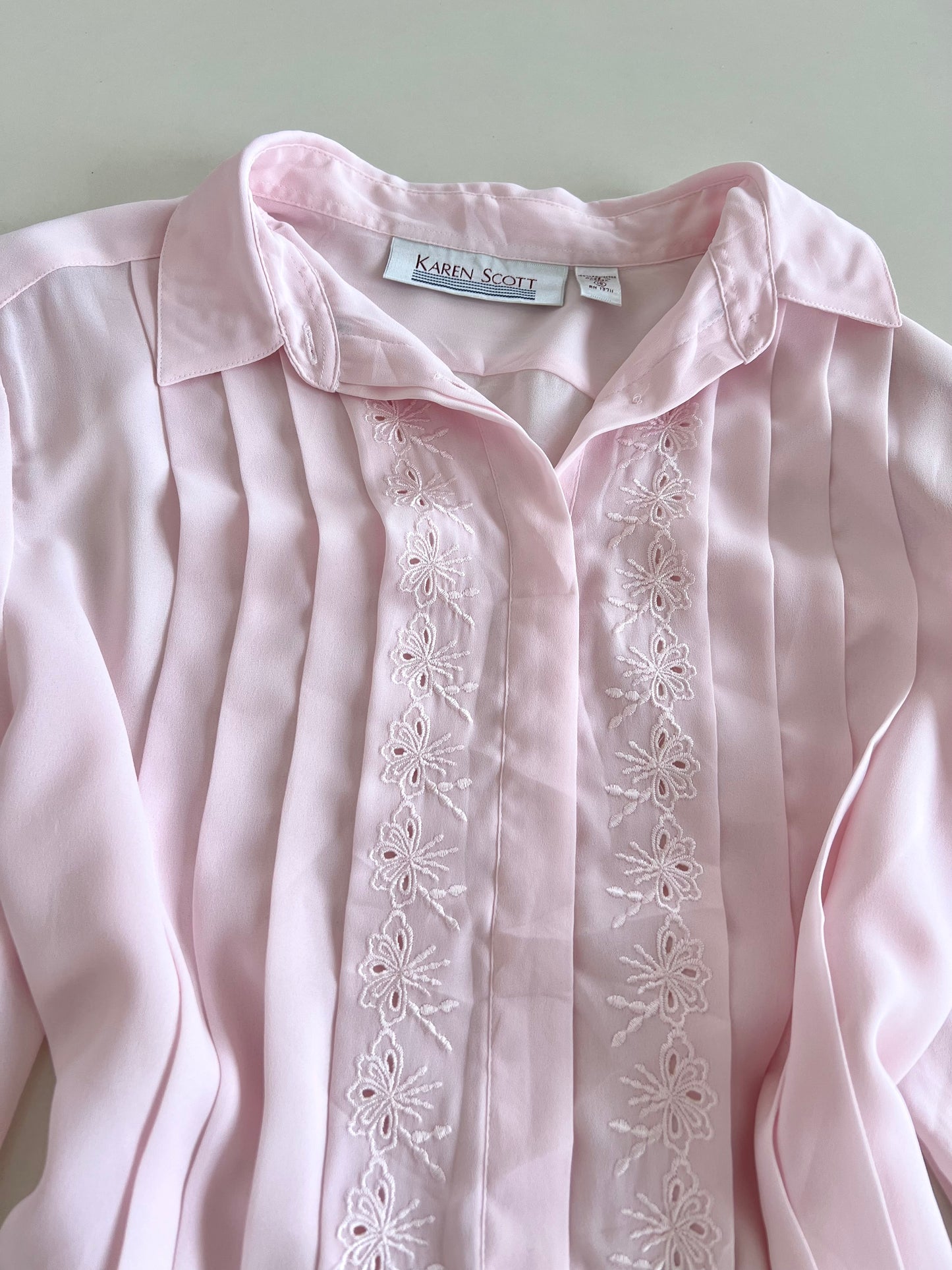 Karen Scott Sheer Shirt-Bust 46