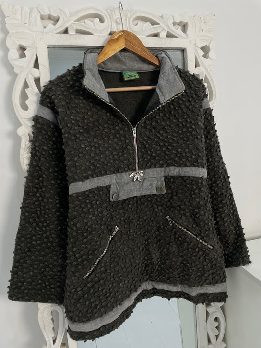 Vintage Thick Fleece Jacket-Chest 42