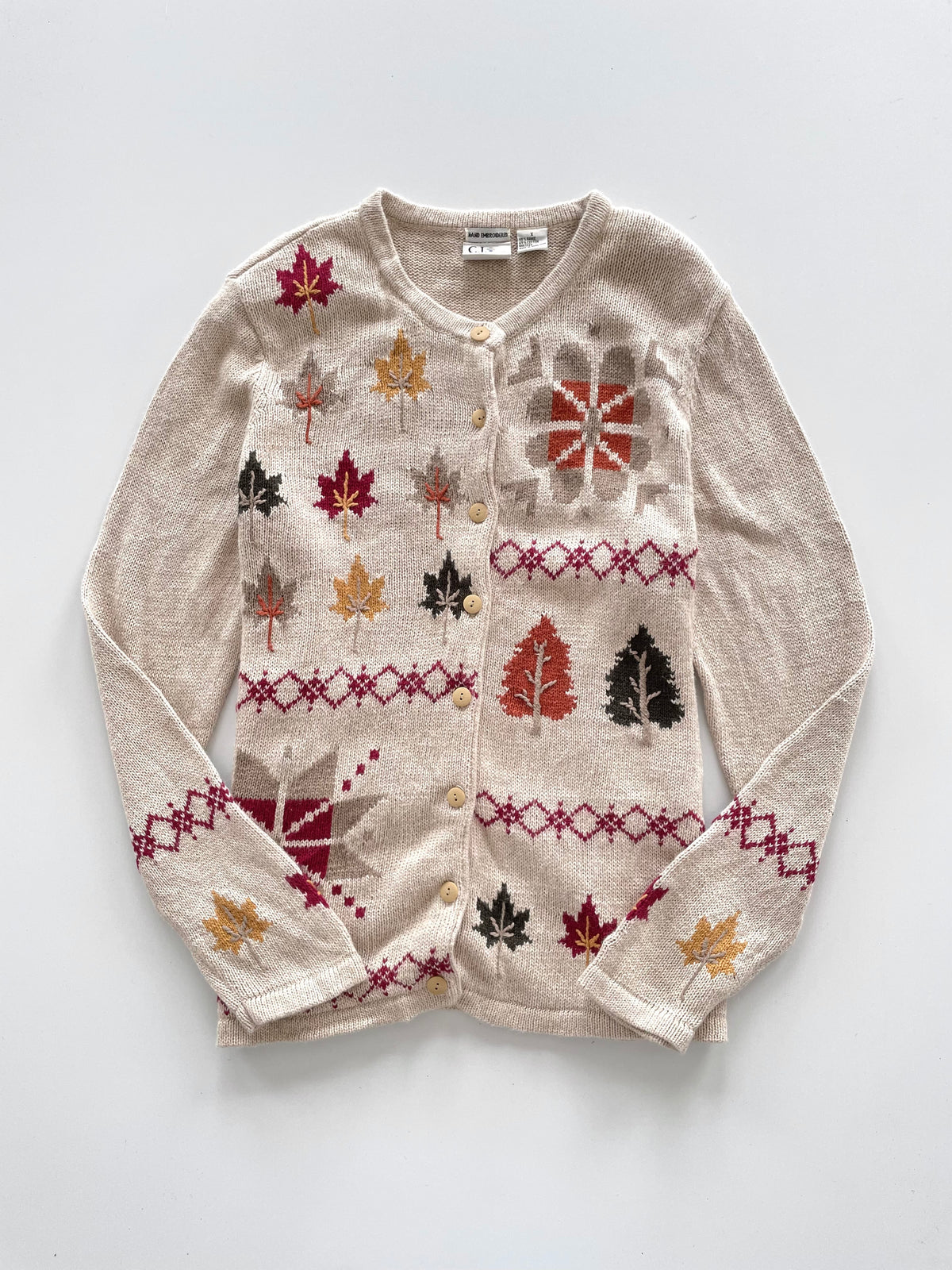 Christopher & Banks Hand Embroidered Sweater-Bust 46
