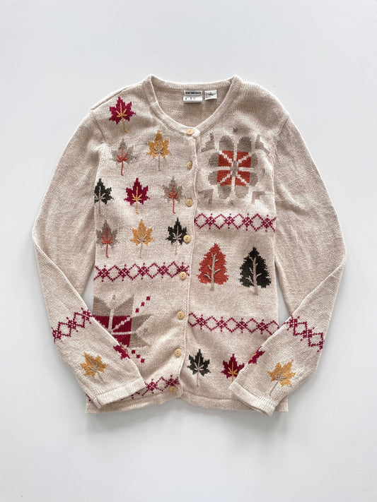 Christopher & Banks Hand Embroidered Sweater-Bust 46