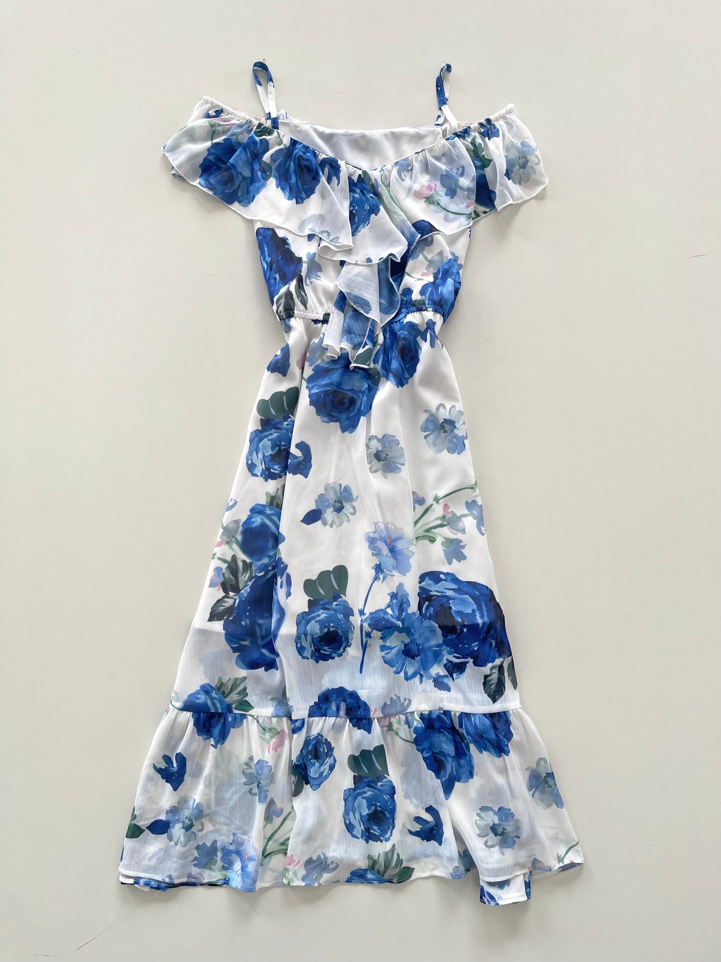 Floral Ruffle Dress-Bust 36
