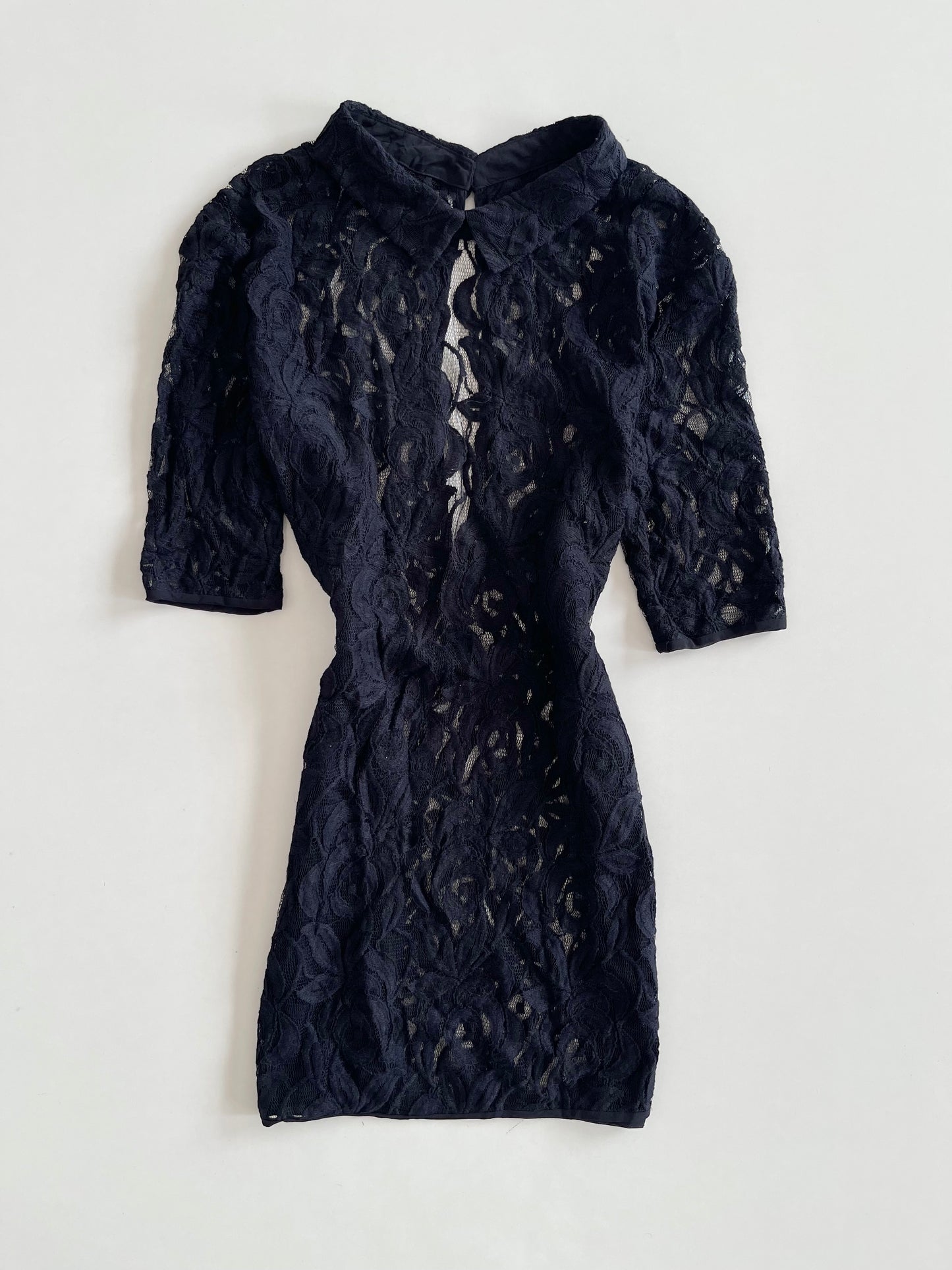 Sisley Cutout Sheer Dress-Bust 46 to 48
