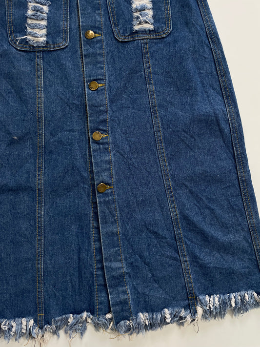 Long Denim Skirt-Waist 26