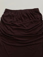 Load image into Gallery viewer, Coffee Ruched Skirt-Waist 28 to 32
