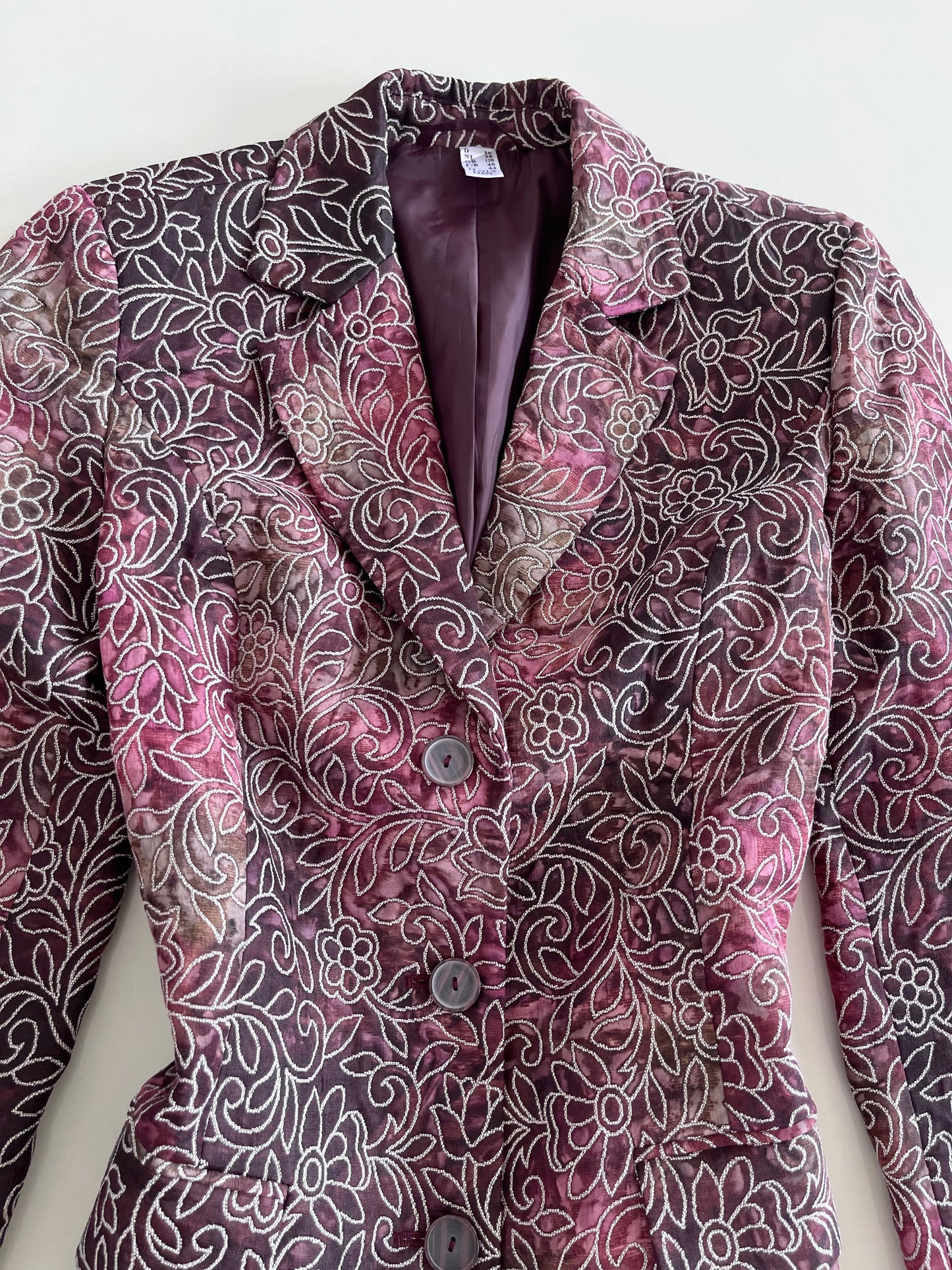 Embroidered Vintage Blazer-Bust 38