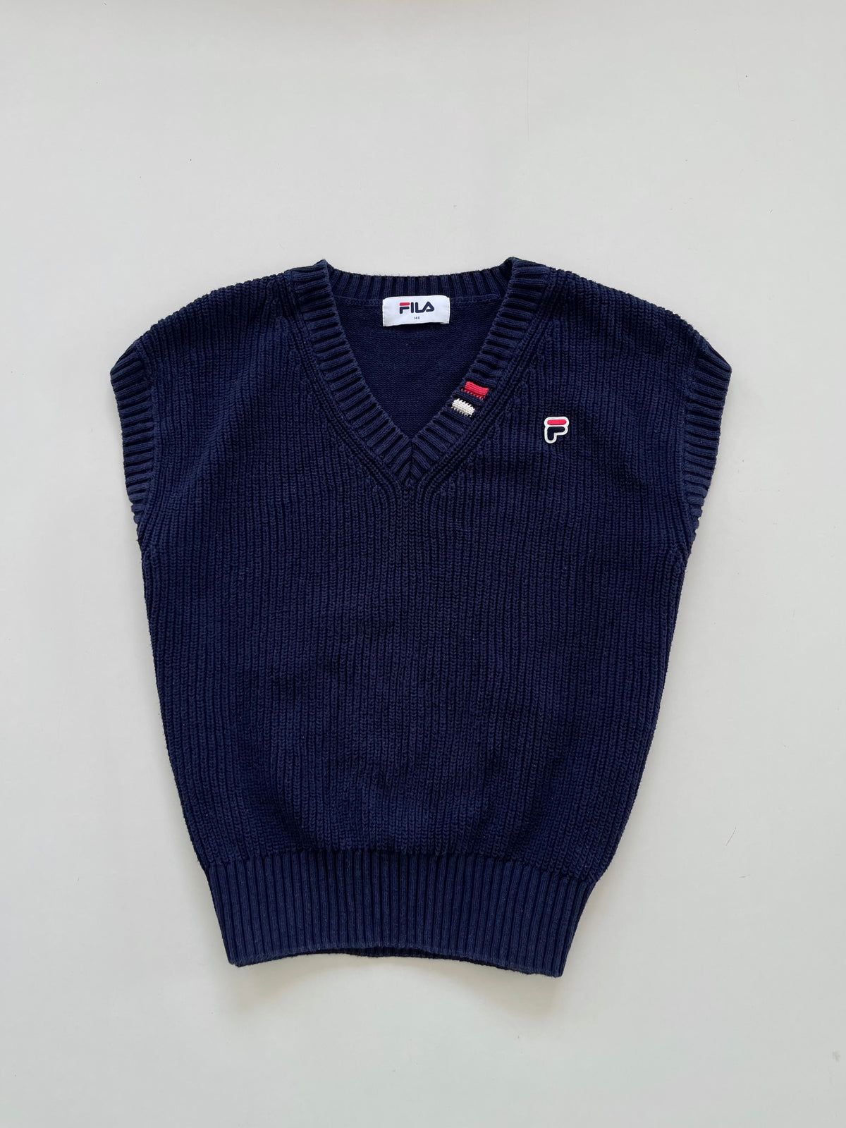 Fila Vintage 100%Cotton Vest Sweater-Bust 38