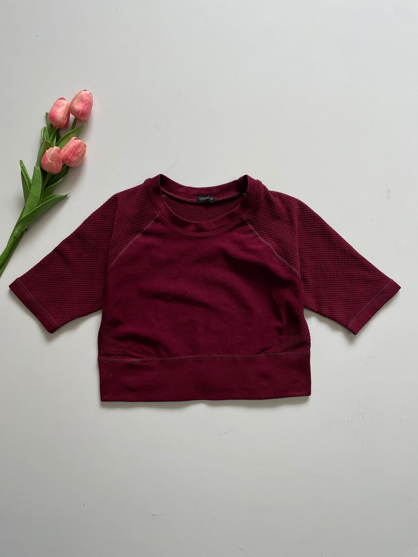 OYSHO MAROON GYMWEAR - BUST 30 TO 34