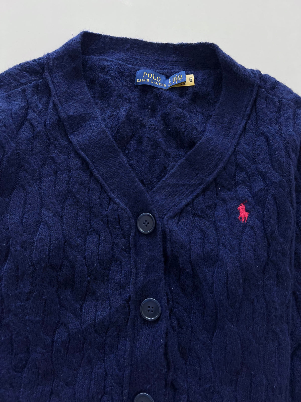 Ralph Lauren 100% Cotton Vintage Cardigan-Bust 44