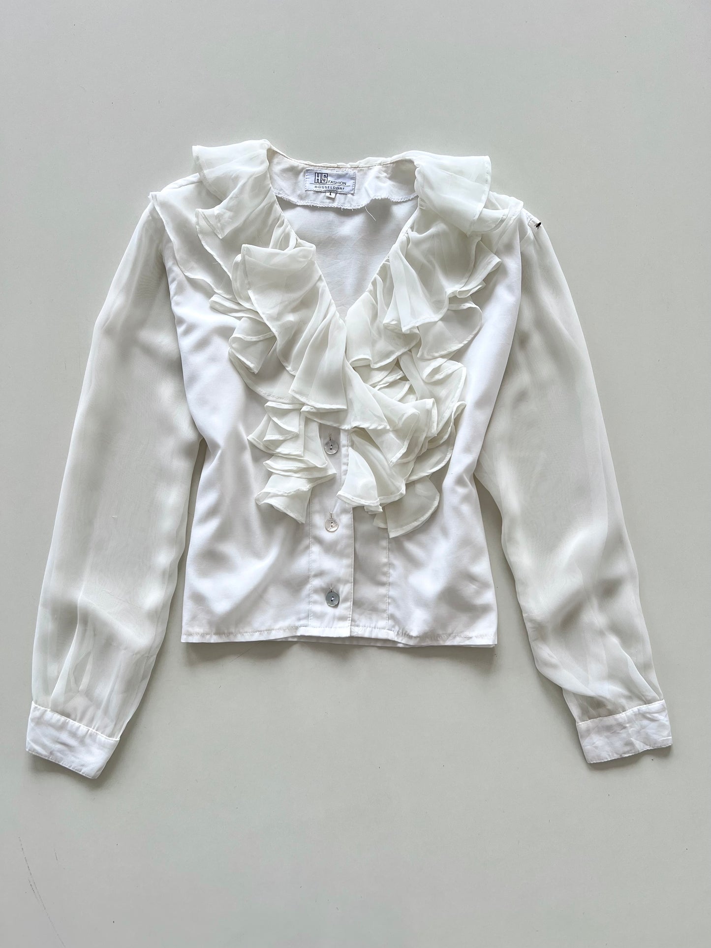 Dusseldorf Vintage Ruffle Top-Bust  42