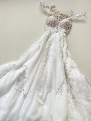 Fairycore Heavily Embroidered Vintage Dress-Bust 32