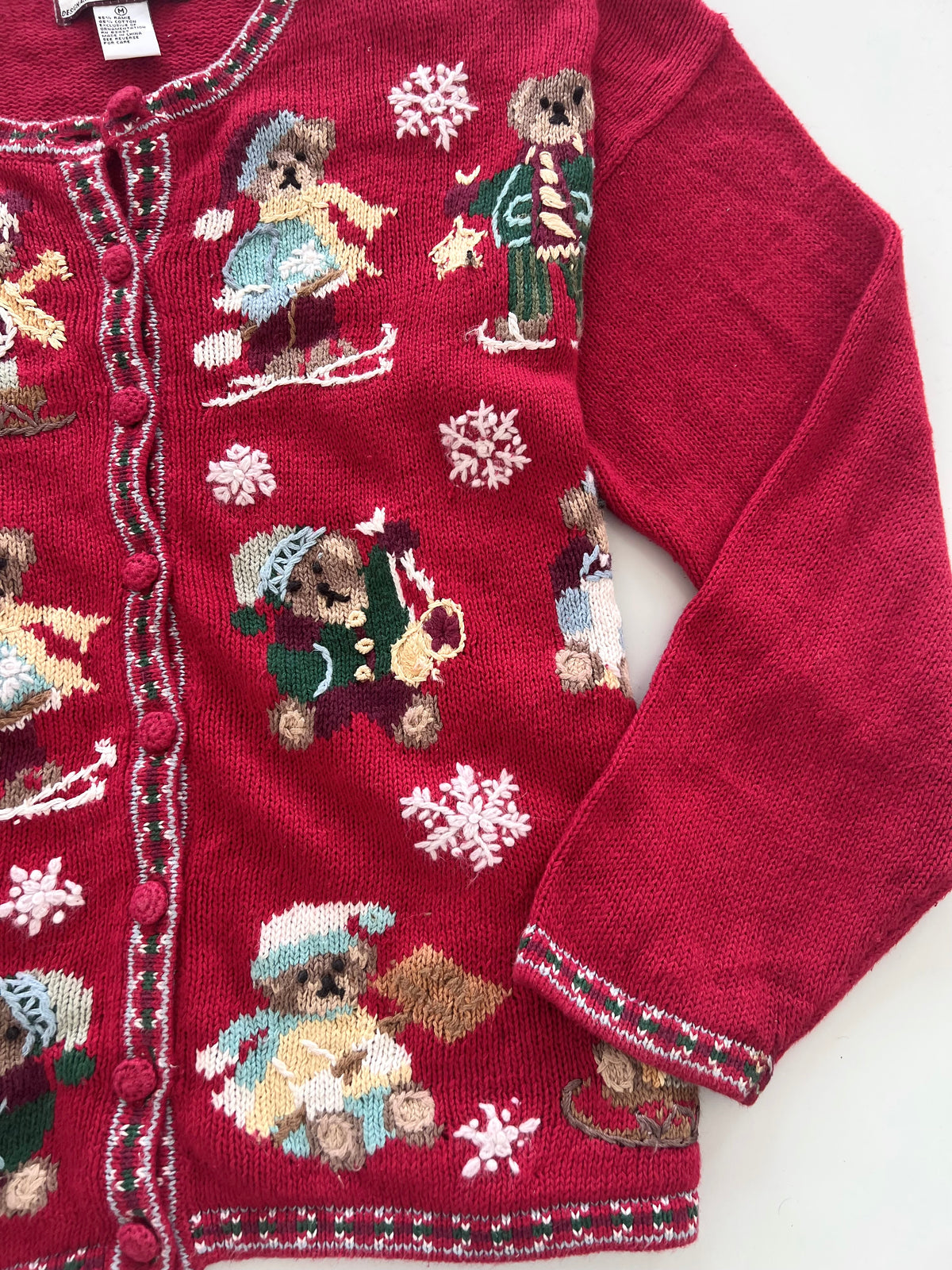 Tiara International Embroidered Christmas Sweater-Bust 48