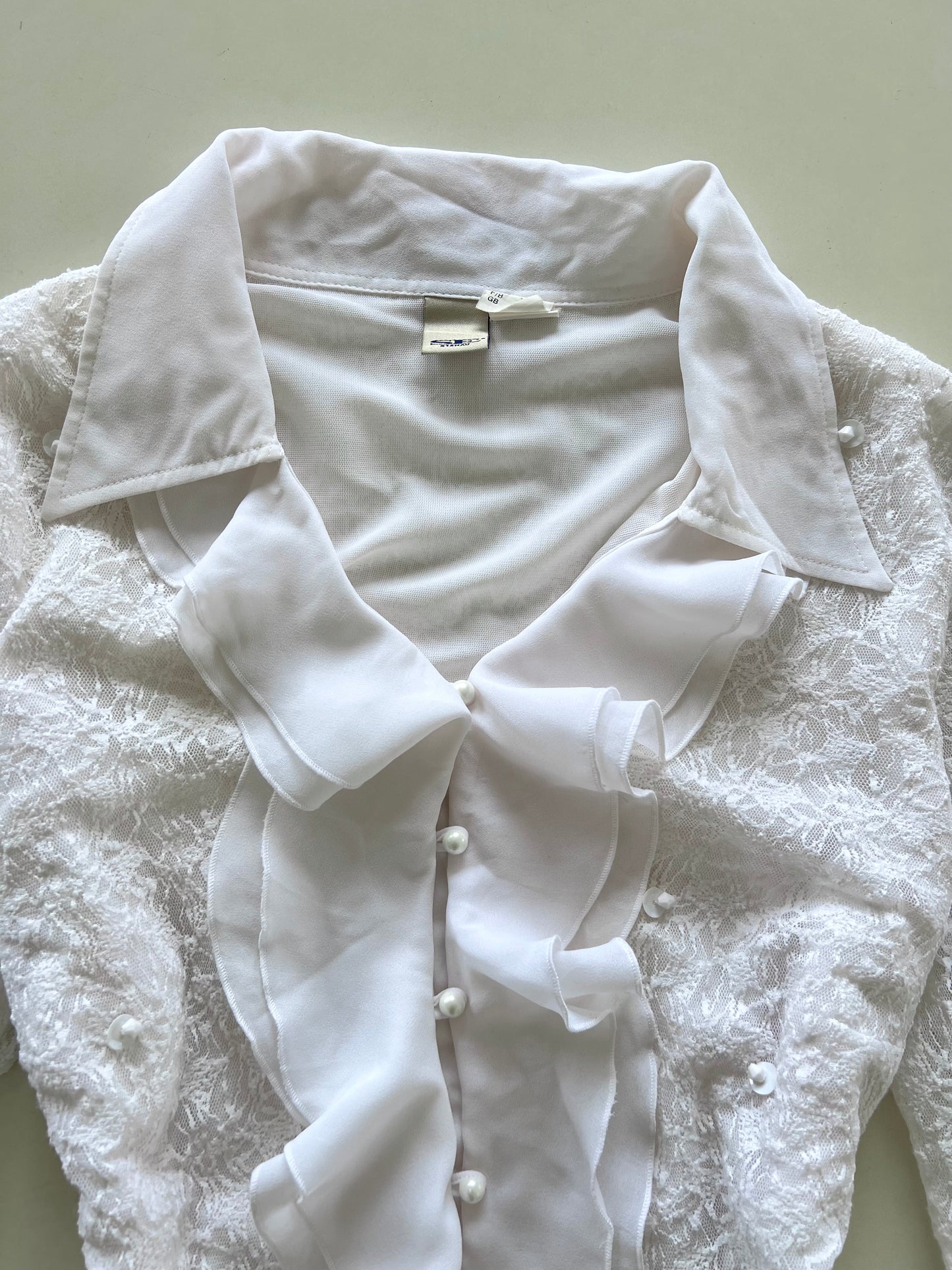 Stenau Ruffle & Lace Top-Bust 40 to 42