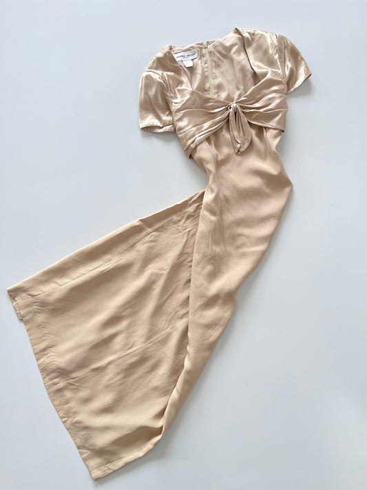 Donna Ricco Gold Vintage Dress-Bust 40