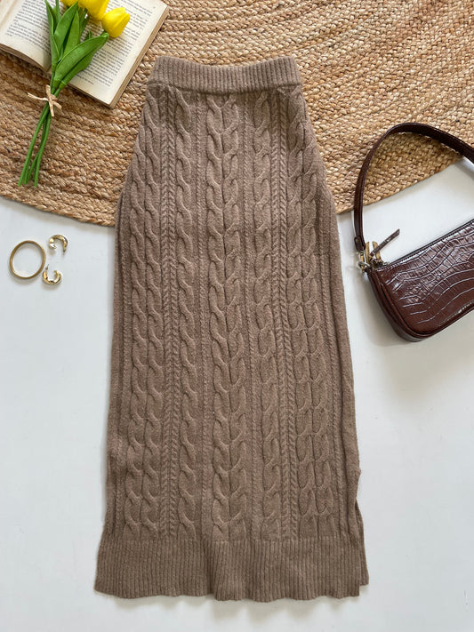 8Seconds Cable Knit Knit Long Skirt - Waist 26 to 30