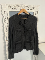 Load image into Gallery viewer, Chunky Cable Knit Zipper-Bust 34
