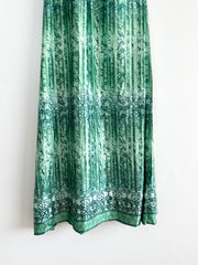 Green Satin Skirt-Waist 32 to 38