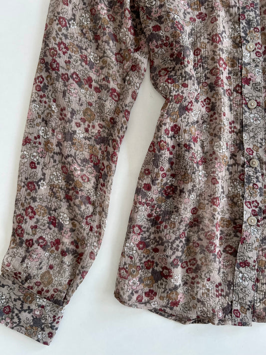 Eddie Bauer 100% Silk Sheer Top-Bust 38