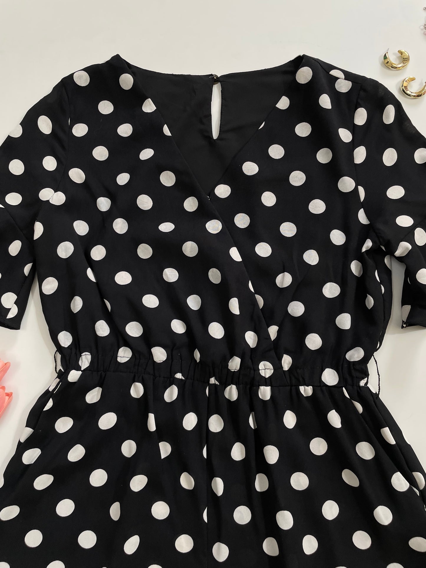Polka dot Romper-Bust 34