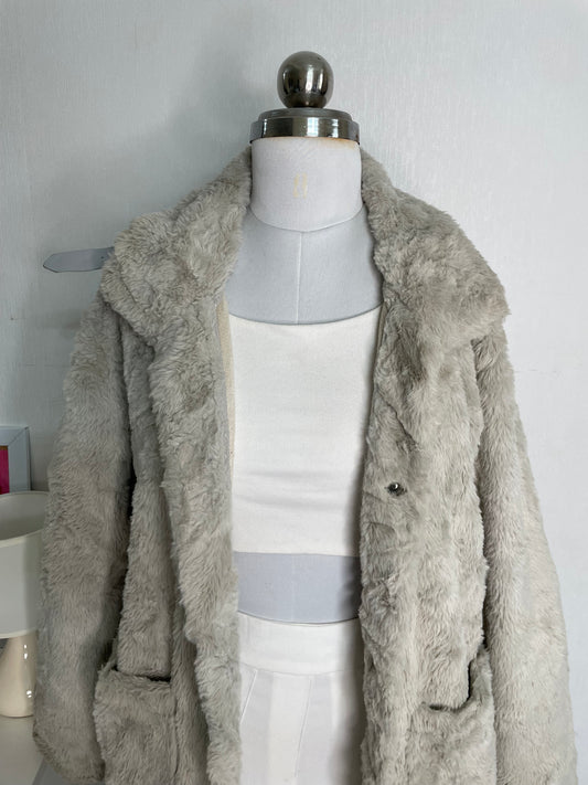 OCTOBER MIST FUR COAT - BUST 38