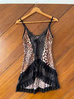 Load image into Gallery viewer, Animal Print Slip Dress-Bust 30 to 32