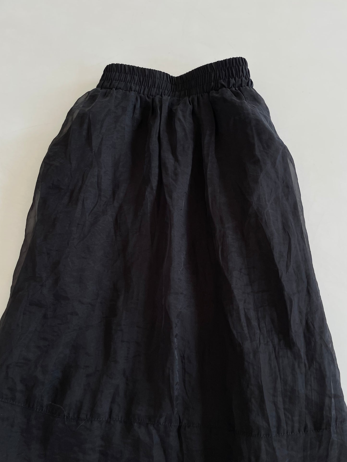 Solid Black Prairie Skirt-Waist 26 to 30