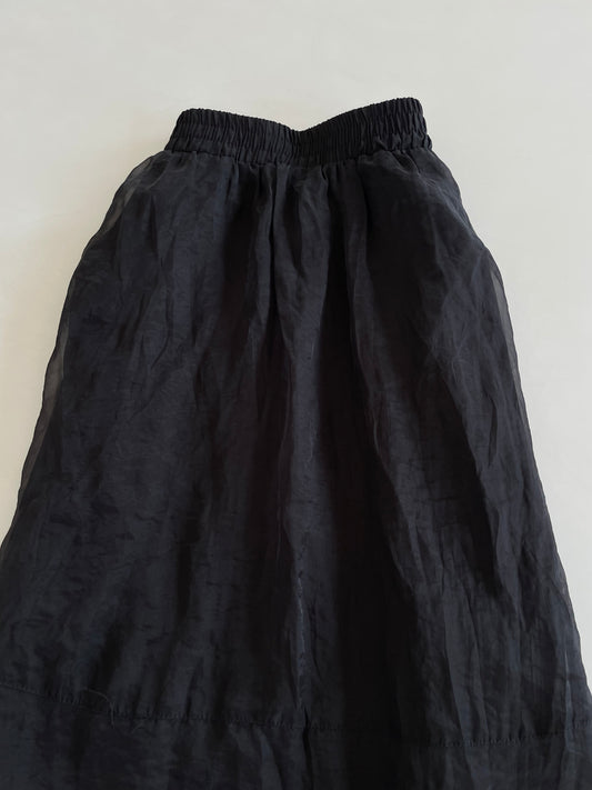 Solid Black Prairie Skirt-Waist 26 to 30
