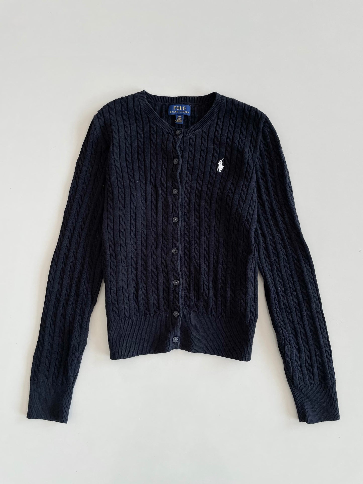 Ralph Lauren 100% Cotton Vintage Cardigan-Bust 32 to 34