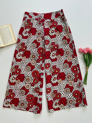 Embroidered Cotton Pants-Waist 30