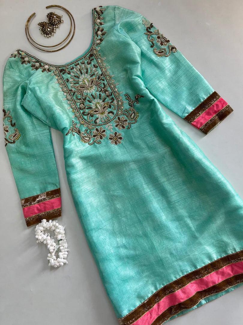 Heavily Embroidered Kurti-Bust 36