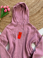 Load image into Gallery viewer, Hooded Pink Warm Winter Dress - Bust 44 to 46
