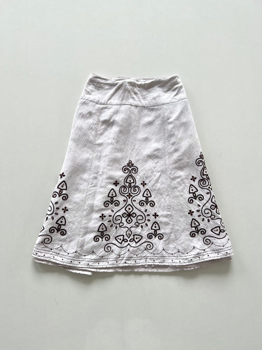 Dressbarn Embroidered Skirt-Waist 44