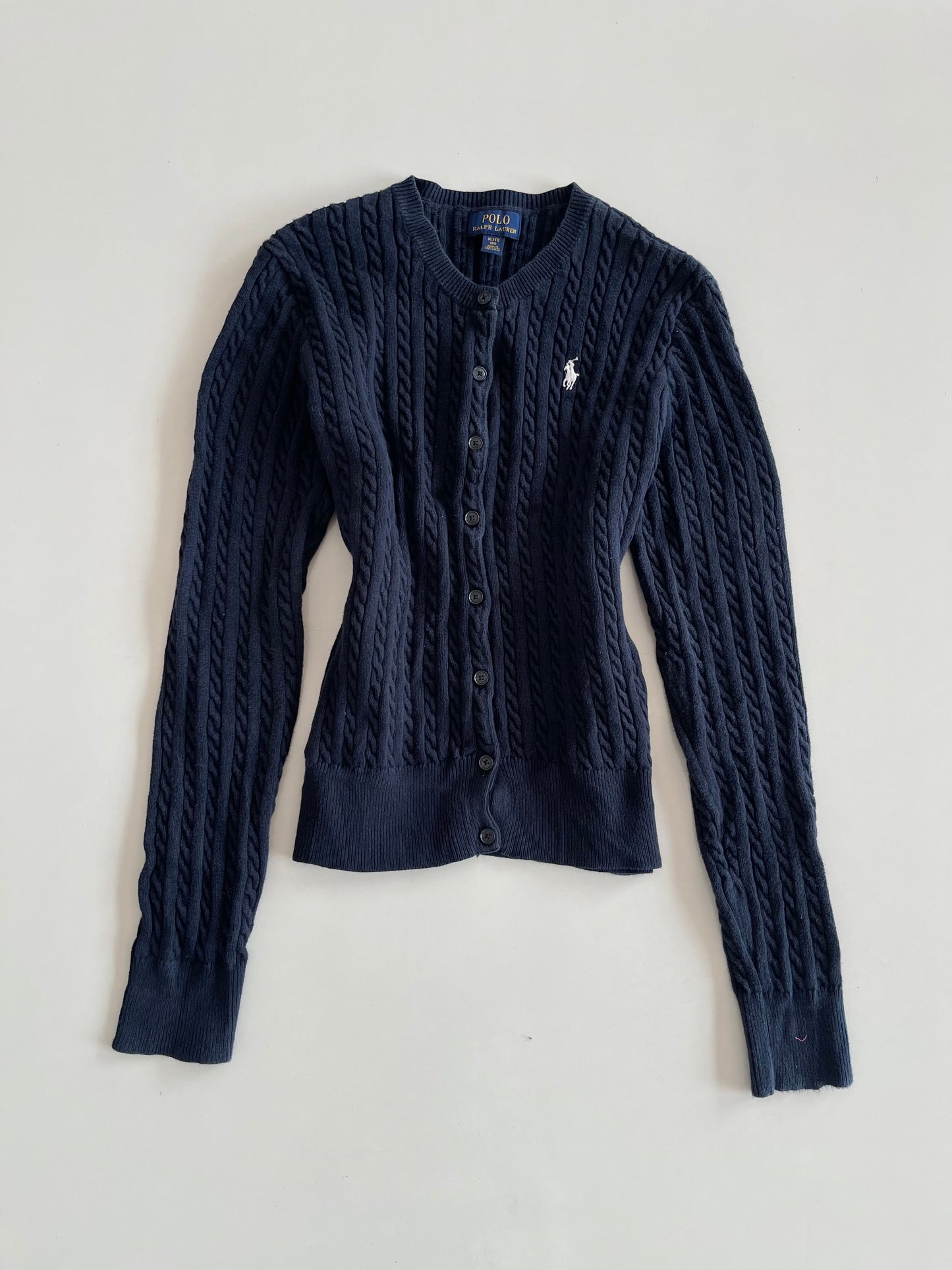 Vintage Ralph Lauren 100% Cotton Cardigan-Bust 34 to 36