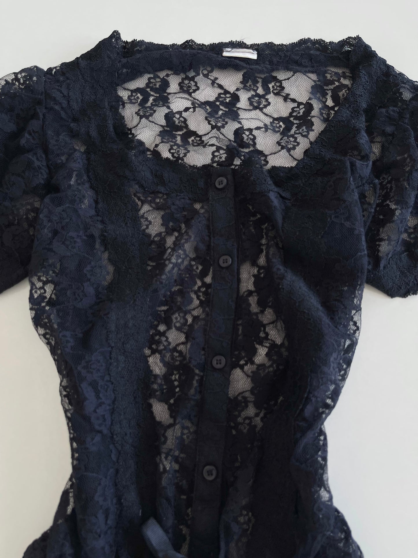 Lace Sheer Top-Bust 34