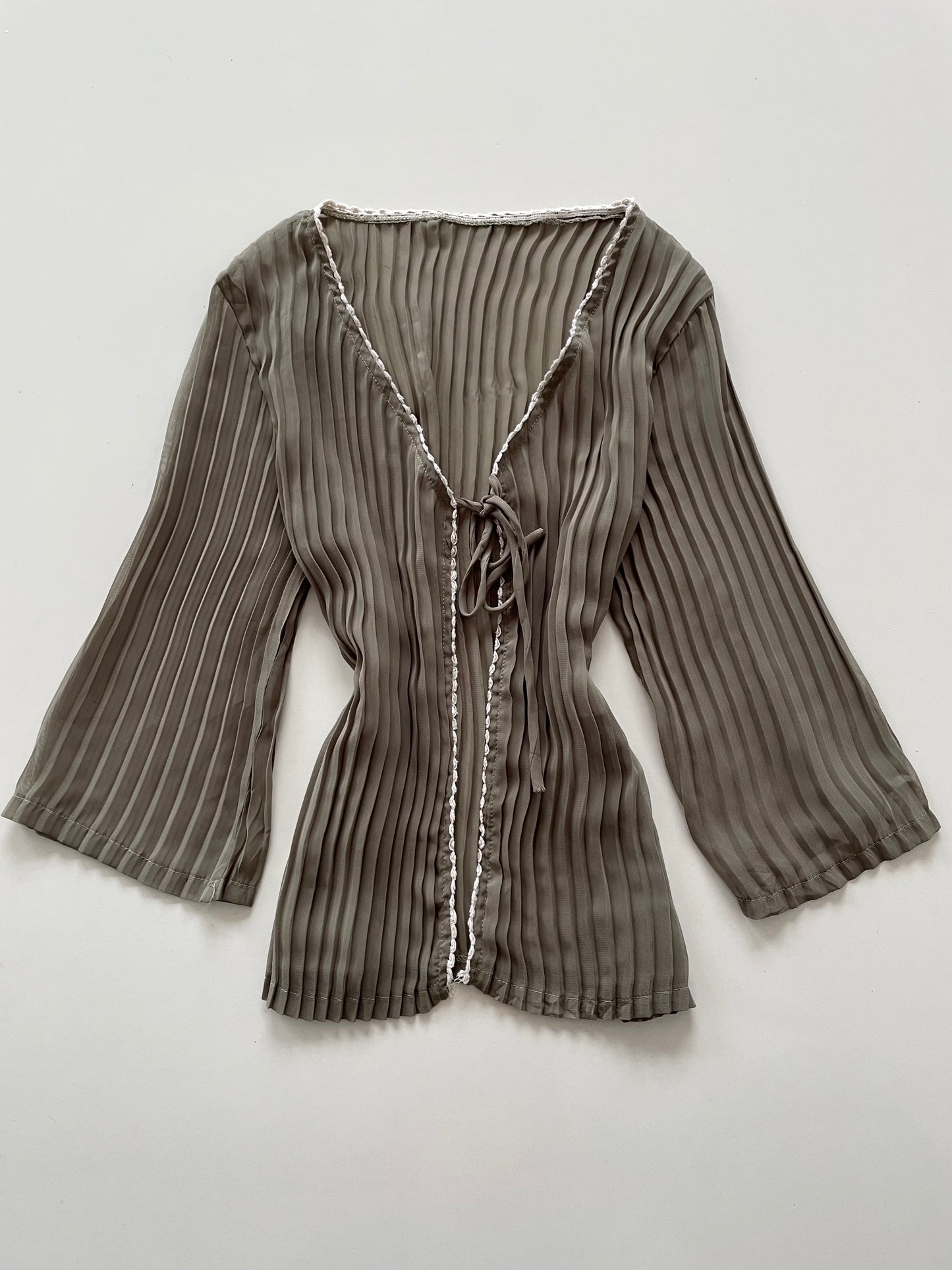 Olive Please Sheer Top-Bust 40 to 42