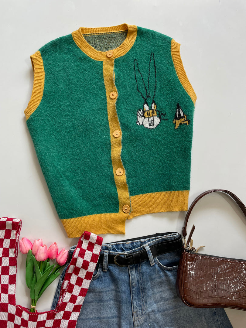 Soft Sweater Vest-Bust 40 to 44