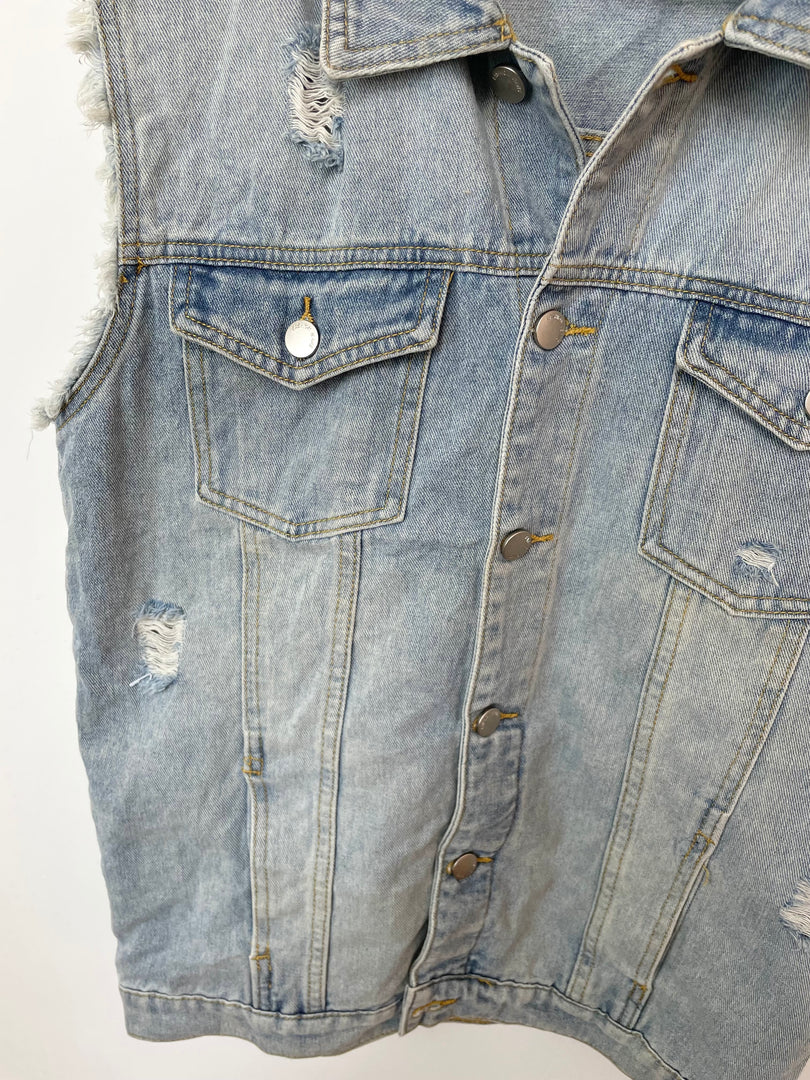 Denim Vest-Bust 40