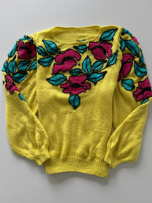 Vintage Embroidered Sweater-Bust 46