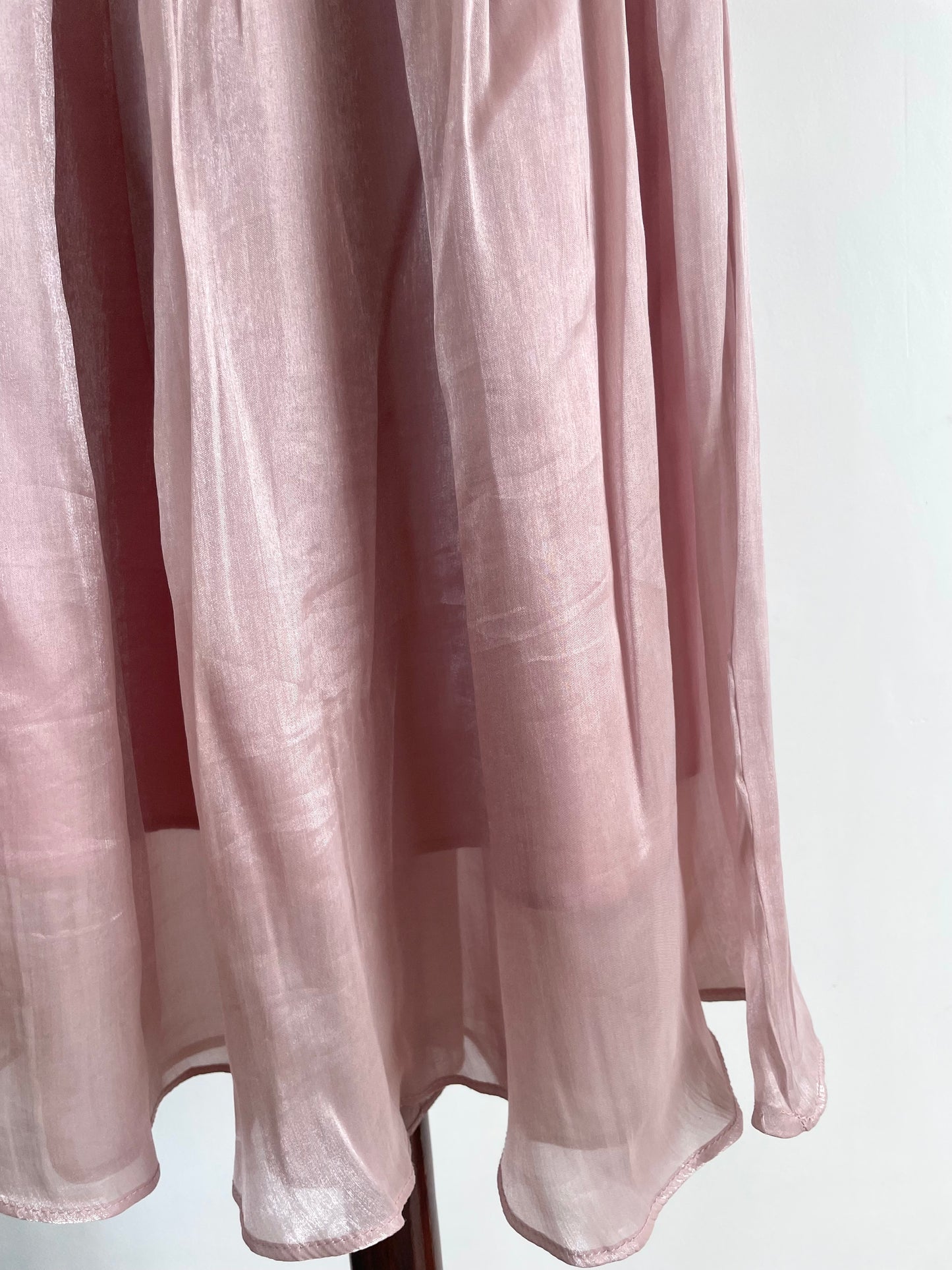 Metallic Organza Skirt-Waist 26 to 32