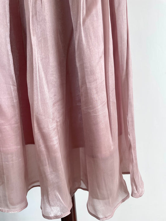 Metallic Organza Skirt-Waist 26 to 32