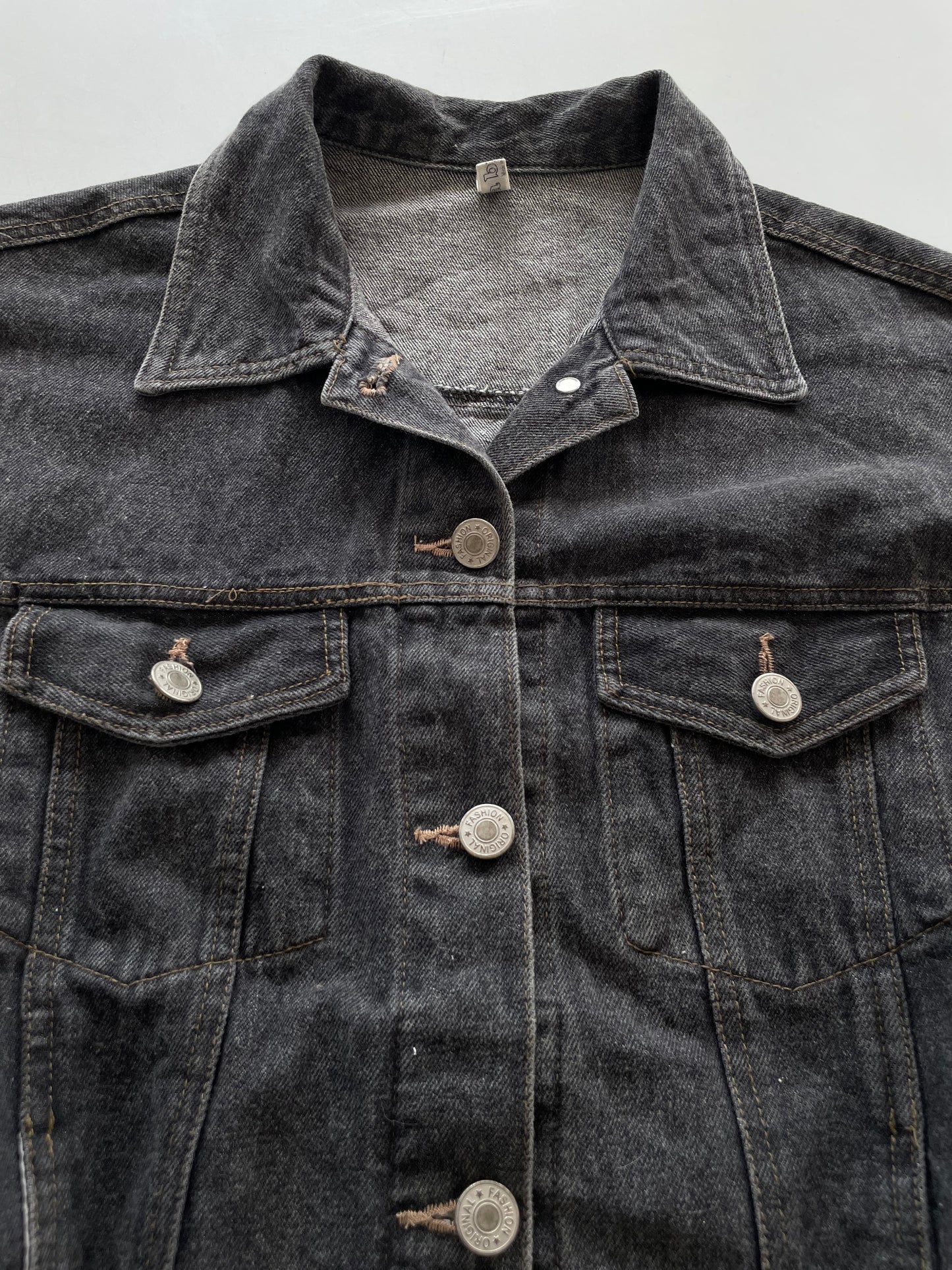 Vintage Denim Vest-Bust 36
