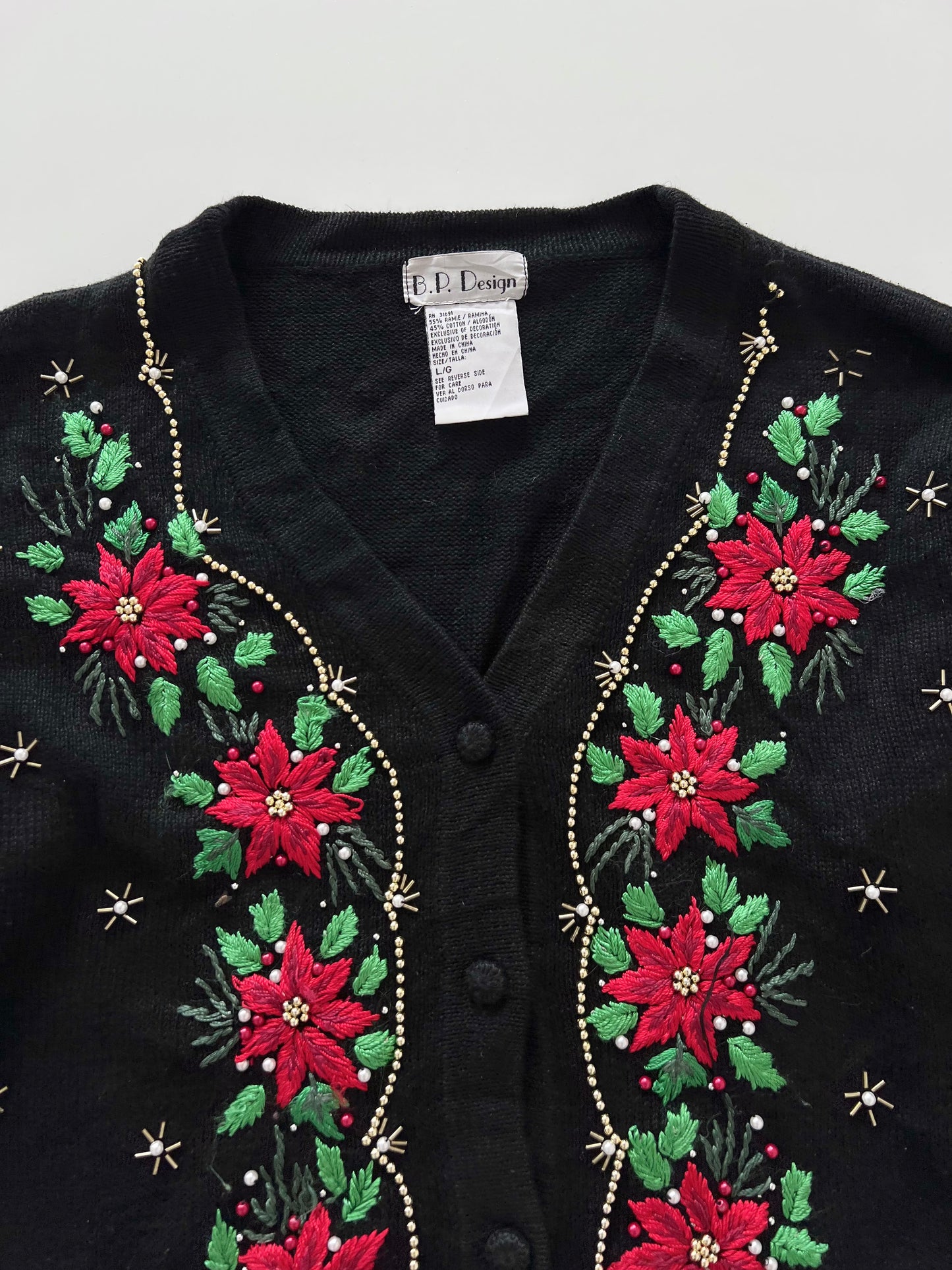 B P Design Hand Embroidered Sweater-Bust 48