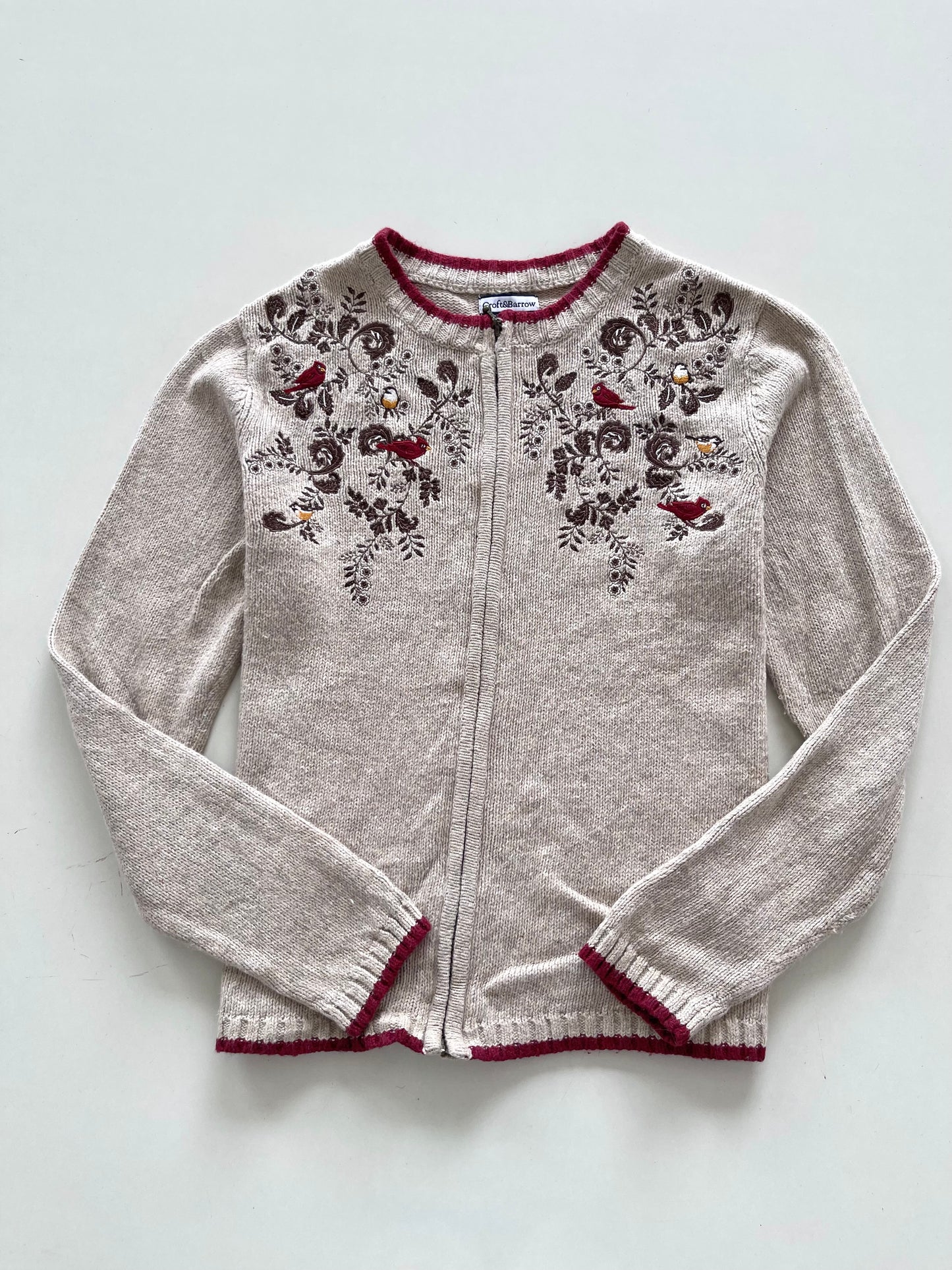 Croft&Barrow Vintage Embroidered Sweater-Bust 40